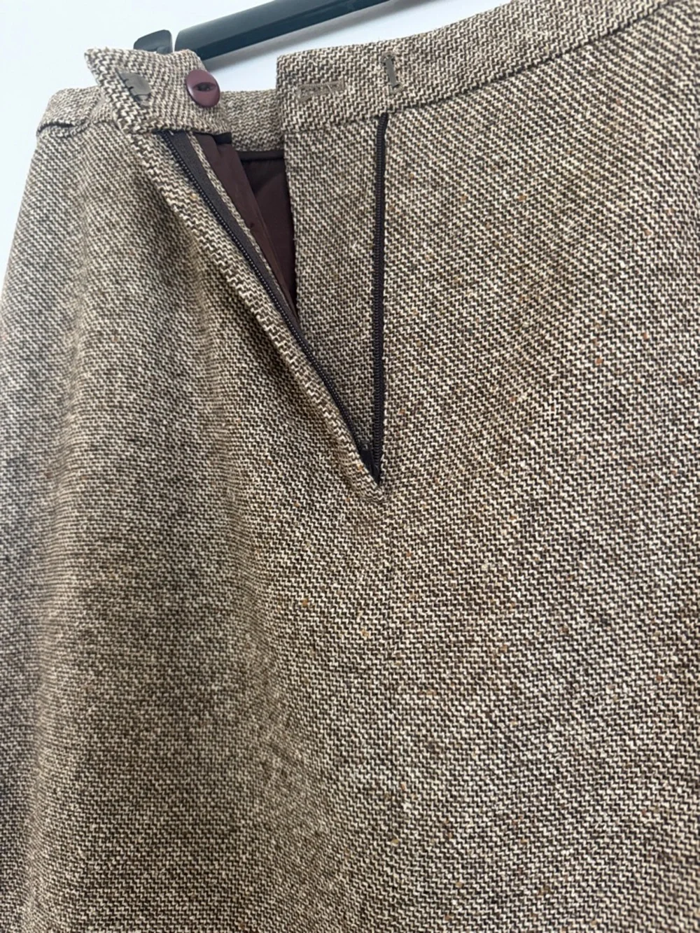 Nordstrom Brown Tweed Maxi Skirt - Picture 3 of 7